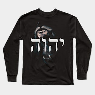 Yhwh Lion Of Judah Yahweh In Hebrew Long Sleeve T-Shirt